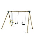 Plum Colobus Wooden Pole Swing Set