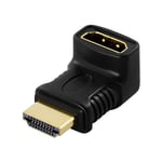 Cablexpert -kulma HDMI -adapteri, musta