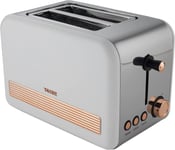 Zanussi T4TEC 2 Slice Toaster White and Copper 850 W 