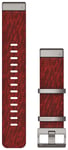 Garmin MARQ Quickfit 22 mm röd nylonarmband 010-12738-22