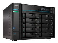 ASUSTOR Lockerstor 10 AS6510T - NAS-server - 10 brønner - SATA 6Gb/s - RAID RAID 0, 1, 5, 6, 10, JBOD - RAM 8 GB - 2.5 Gigabit Ethernet / 10 Gigabit Ethernet - iSCSI støtte