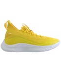 Under Armour Curry Flow 8 Mens Yellow Trainers - Size UK 9