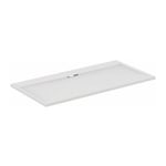 Receveur de douche extra plat - Ultra Flat s i.life - Idéal Standard - 160 x 80 cm - Blanc pur effet pierre
