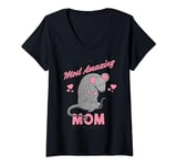 Womens The Most Amazing Mom in The World Funny Mothers Day Mom Mama V-Neck T-Shirt