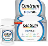 Centrum Men 50+ Multivitamin Tablets for Men, Vitamins with 23 Essential Nutrien