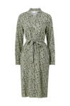 Vila - Skjortklänning viMoras Tio Mid Calf Shirt Dress - Grå - 36