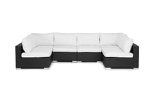 Loungesoffa Bahamas 6-sits - Svart