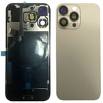 iPhone 16 Pro Max Baksida med smådelar - Öken Titan