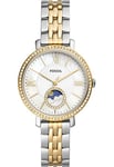 Fossil Watch for Women Jacqueline, Multifunction Movement, 36 mm 2-Tone Stainless Steel Case with a Stainless Steel Strap, ES5166