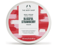 NEW The Body Shop Blissful Strawberry Body Cream * 200ml/Discontinued/Vegan*