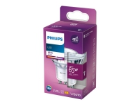 Philips LED Classic - LED-spotlight - GU10 - 4.9 W (motsvarande 65 W) - klass E - vitt ljus - 3000 K