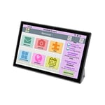 FACILOTAB - Tablette Senior - Simple Intuitive et sans Abonnement - Idéale pour Personne Âgée - Modèle Facilotab L Rubis - 10,1" 64 Go Noir WiFi 4G