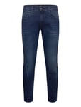 Replay Anbass Trousers Slim Hyper Cloud Blå