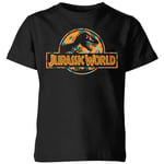 Jurassic Park Logo Tropical Kids' T-Shirt - Black - 3-4 Years - Black