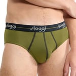 Sloggi Kalsonger 2P For Men Start Midi Grön bomull Large Herr