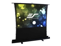 Elite Screens ezCinema Tab-Tension Series - Projektionsskärm med golvställ - golvstående - 92 (234 cm) - 16:9 - Matte White, MaxWhite 2 - svart