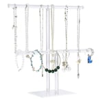 Smyckeshållare Halsbandshållare, Smyckesdisplayställ, Halsband och Armband Hängande Organiserare, Cle