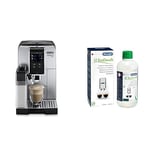 De'Longhi Dinamica Plus ECAM370.85.SB with 3,5” full touch TFT color display, coffee link app, silver & DELONGHI DESCALER ECODECALK DLSC500 Bottle 500ml (Pack of 1)