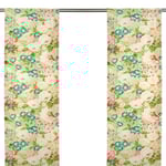 Sanderson Rose & Peony Sage/Coral Panelgardin