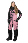 FXR CX Lite Monosuit Dam Svart-Dusty Rose""