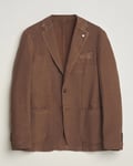 L.B.M. 1911 Jack Regular Fit Linen Blazer Brown