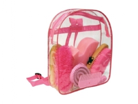 Grooming kit with 7 products in backpack pink 1 st