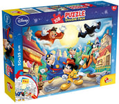 Lisciani - Disney Puzzle Mickey Mouse - Puzzle 108 Pièces - Double Face - Verso A Colorier - Jeu Educatif - A partir de 4 ans