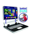 Infinifun, mon premier ordinateur 2 en 1, jouet électronique éducatif, jouet d'imitation et premier âge, animaux, chiffres, alphabet