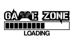Gaming Zone Wall Stickers Loading BAR X-Box Wall Art Sticker Quote Decal Gaming Wall Stickers Game Zone (Matt Black, W60xH25cm)
