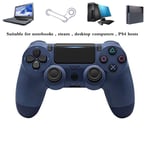 HALASHAO PS4 Controller Camouflage, PS4 Controller for Playstation 4, PS4 Wireless Bluetooth Game Controller Joystick Gmaepad with high precision touchpad,Dark Blue,Ordinary