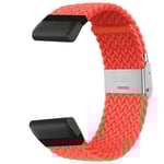 Flätat klockarmband Garmin Fenix E - Red