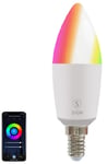 Smart Home Dimbar RGB LED-lampa C37 4.5W E14