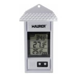 Maurer - Thermomètre numérique intérieur/extérieur avec indicateur de température maximale et minimale