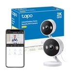 Tapo 2K Indoor/Outdoor Wi-Fi Home Security Camera, IP66 Weatherproof, AI&Baby Cry Detection, Colour Night Vision, Cloud & SD Card Storage up to 512G, work with Amazon Alexa & Google (Tapo C120)