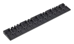 PELA Kantlist till garagegolv 30x30 cm, grå, 10-pack