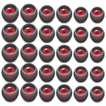 Mlysnd Earphone Tips, 120 Pieces Earbuds Silicone Reusable Replacement Earbuds for Various Headphones Earphone Ear Buds, Replace Damaged or Missing Earplugs, 3 Sizes S, M, L (Gray Red)