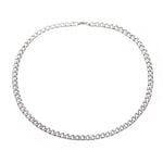 Halsband i rostfritt stål med kubansk länk för män 6mm Width 50cm