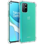 Osophter for Oneplus 8T Case,Oneplus 9R Case Clear Transparent[Not for Oneplus 8] Reinforced Corners TPU Shock-Absorption Flexible Cell Phone Cover for Oneplus 8T 5G(Clear)
