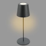 BRILONER - Lampe de table LED sans fil avec Touch, variateur d'intensité par paliers, lampe de lecture, lampe LED, lampe de camping, lampe de table, lampe d'extérieur, 36x10,5 cm, anthracite