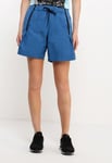 WOMENS NIKE SPORTSWEAR WOVEN SHORTS SIZE XS (833470 457) BLUE / BLACK