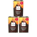 Taylors of Harrogate Fair Trade Roasted Ground Coffee Bags Pack 10's (Hot Lava Java, 3 Boxes (30 Bags))
