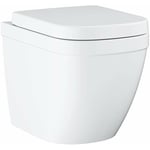 Grohe - Euro Ceramic - wc à poser avec abattant softclose, rimless, Triple Vortex, blanc alpin 39839000