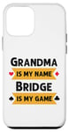Coque pour iPhone 12 mini Je m'appelle Funny Grandma, Bridge est mon jeu de Bridge.