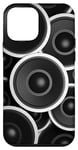 Coque pour iPhone 12 mini Subwoofer Bass Speaker Music Lover Pattern Background