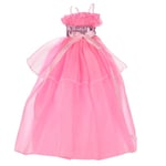1 Pcs Fashion Satin Widding Dress For 11" Barbies Dolls Color Ra