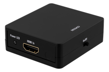 DELTACO HDMI splitter, 1x HDMI in, 2x HDMI ut, 6,75 Gbit/s, svart