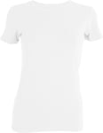 Tufte Crew Neck t-shirt XL White Bright White - Dame