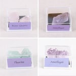 1 Box Natural Crystal Stone Ore Mineral Rough Amethyst Gifts Spe E Small [green Fluorite]