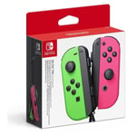 Nintendo Joy-Con Pair -spelkontrollpar, neongrön och neonrosa, Switch