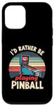 Jeu d'arcade vintage Pinball Machines Lover Coque pour iPhone 12/12 Pro